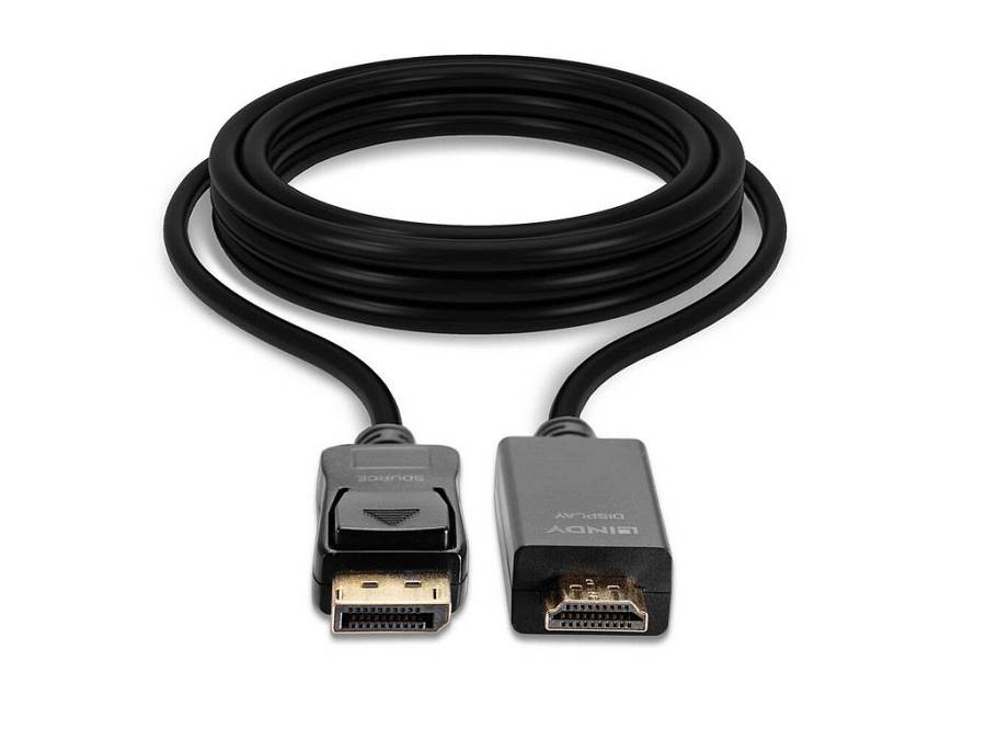 LINDY DisplayPort an HDMI Kabel 4K30 (DP: passiv) 2m