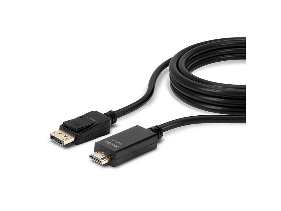 LINDY DisplayPort an HDMI Kabel 4K30 (DP: passiv) 2m