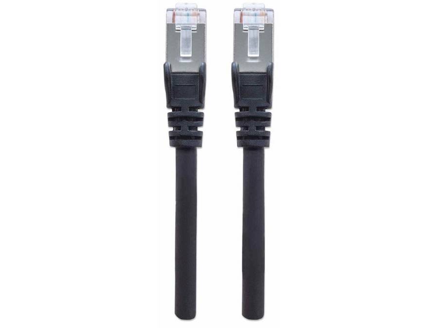 Cat5e (SFTP) Patch Cable, 2x RJ-45, Molded, 7 ft., Black