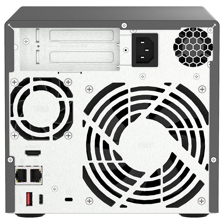 QNAP TVS-H474-PT-8G 4-bay QuTS hero NAS Intel Pentium Gold G7400 up to 3.7GHz 8GB SO-DIMM