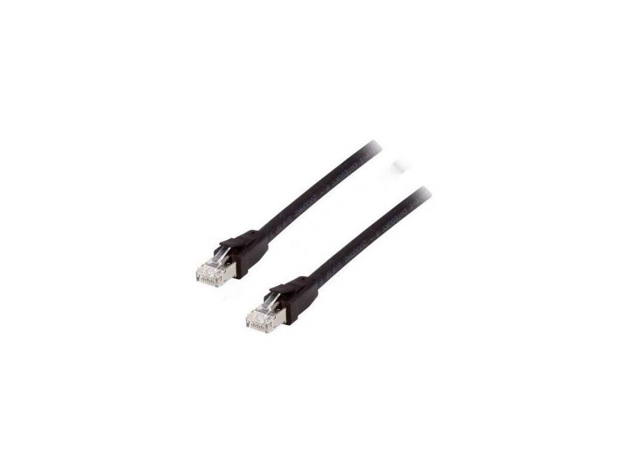 equip , Patch cable , Cat 8.1 S/FTP Patch Cable, LSOH, Black, 0.5m