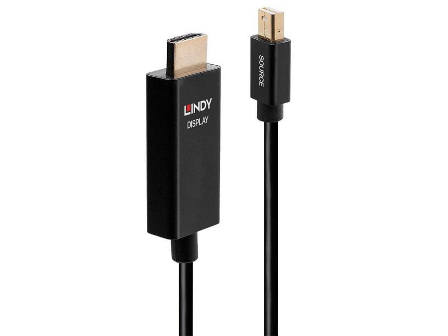 LINDY Mini-DisplayPort an HDMI Adapterkabel mit HDR 3m