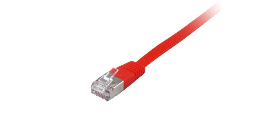 Equip Patchkabel Cat6A Flat U/FTP 2xRJ45  1.00m     rot LSZH Polybeutel