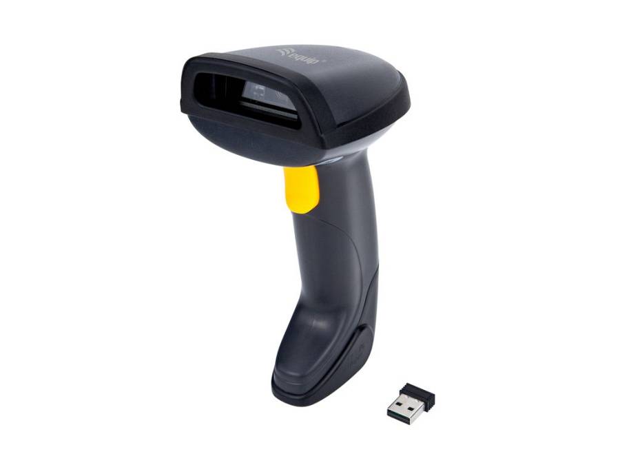 Equip 2D-Barcodescanner Laser Wireless/2.4GHz+Halter schwarz