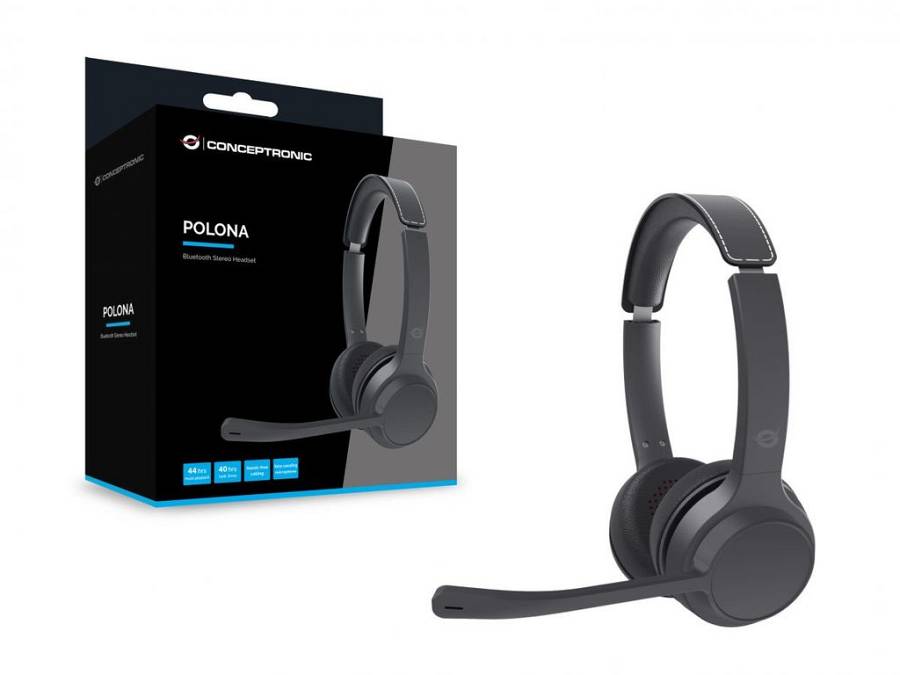 CONCEPTRONIC Headset Stereo WLS BT5.3/Mikro/ANC     40Std sw