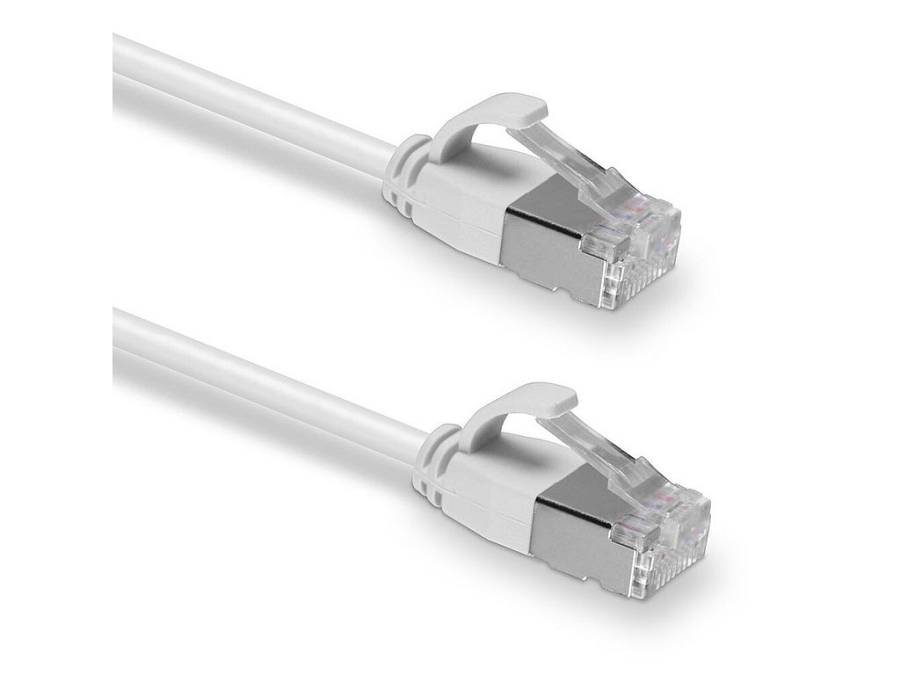 LINDY Patchkabel Cat.6A F/UTP Ultra Slim grau 0,3m