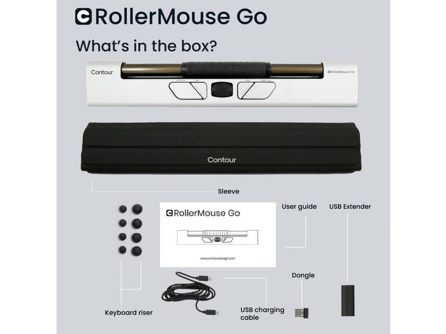Contour Rollermouse Go + RollerMouse Go Dock
