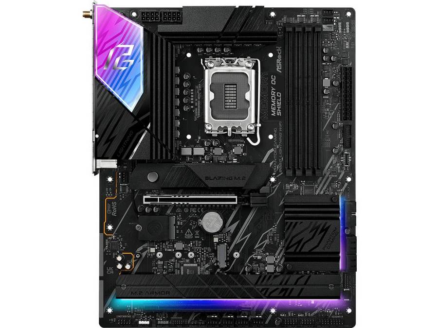 ASRock Phantom Gaming B860 LIGHTNING WiFi , Motherboard , ATX , LGA1851 Socket , B860 Chipset , USB4, USB-C 3.2 Gen 2x2, USB 3.2 Gen 2, USB 3.2 Gen 1 , 2.5 Gigabit LAN, Wi-Fi 6E, Bluetooth , onboard graphics (CPU required) , HD Audio (