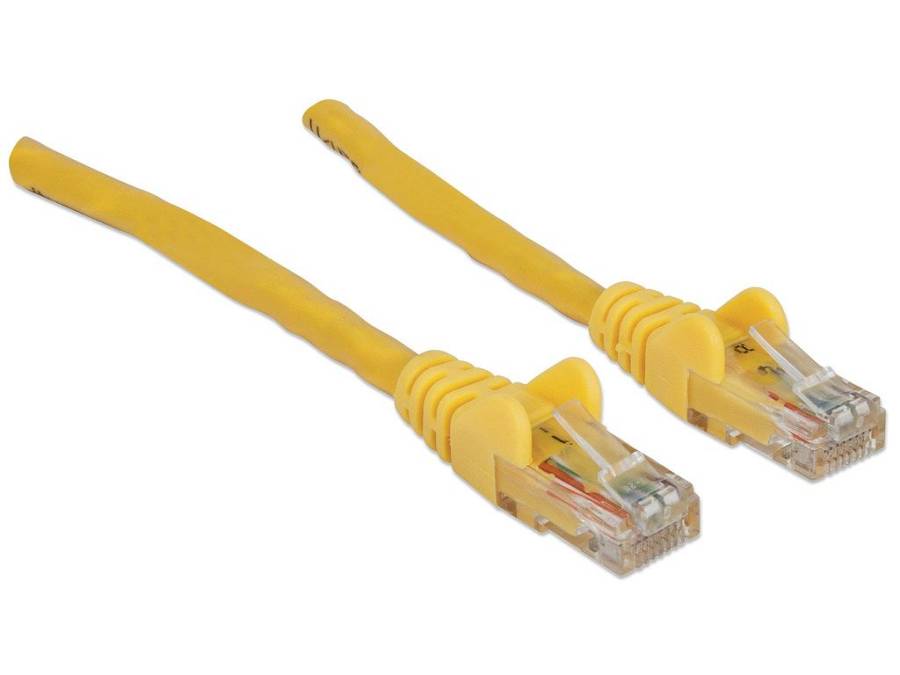 Cat6 UTP Cable, Yellow, 0.5m