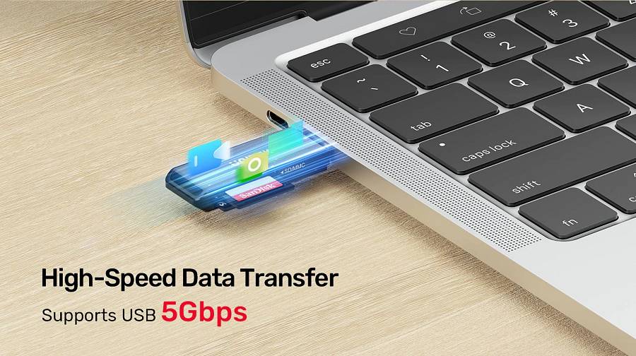 Unitek Y-9328 USB-C 3.0 to Micro SD/SD Card Reader