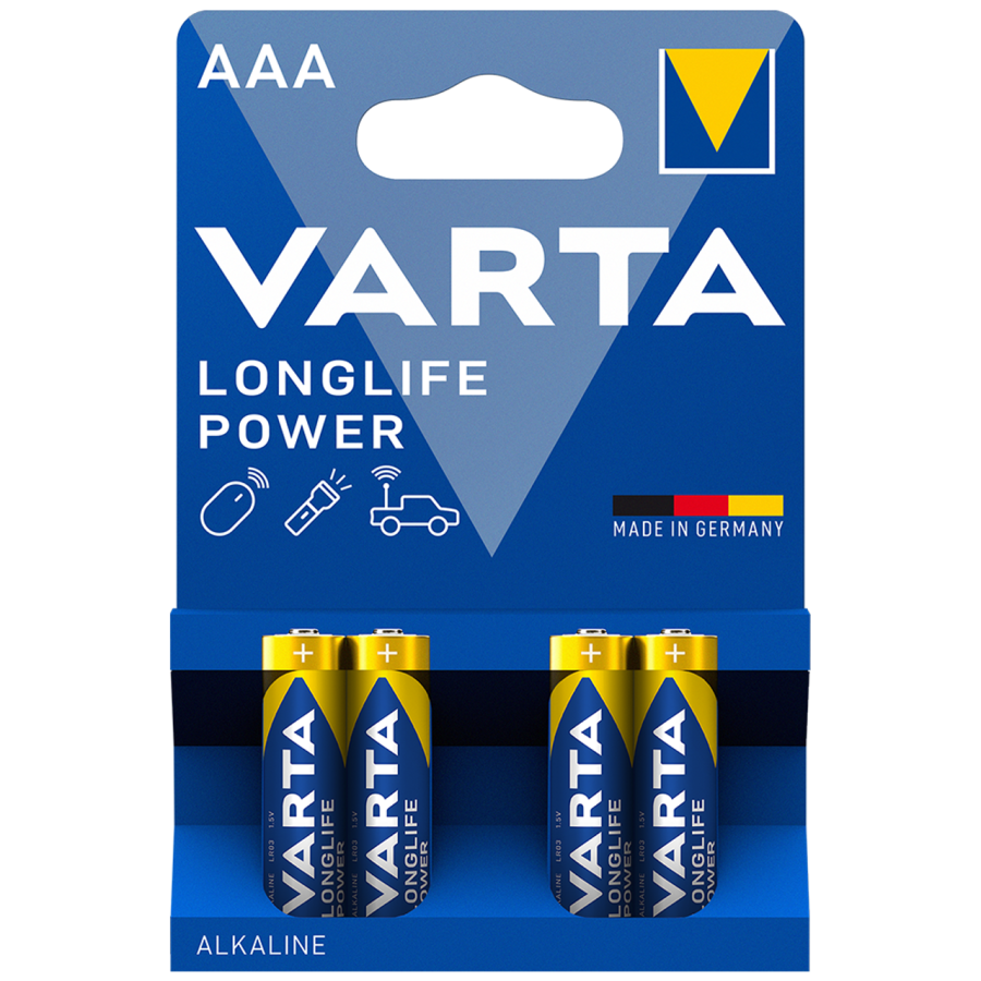 Varta Alkaline AAA 4pcs Longlife Power