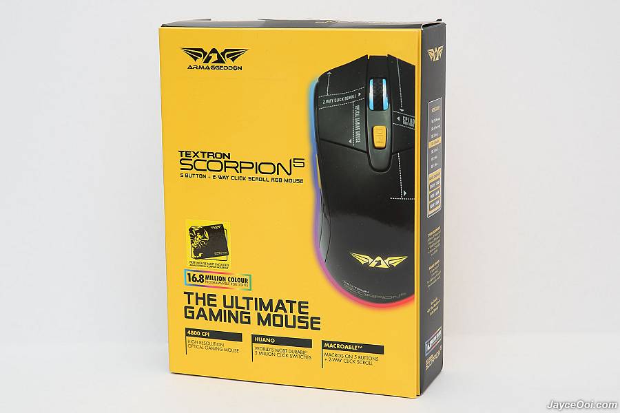 Armaggeddon Scorpion 5 Pro-Gaming Mouse with Free Mousepad