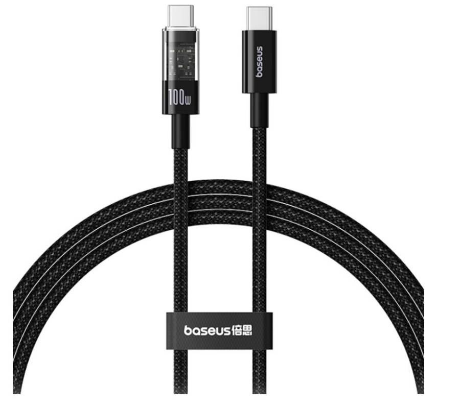 Baseus Cable USB-C to USB-C Gem Series 100W 2.0m Black