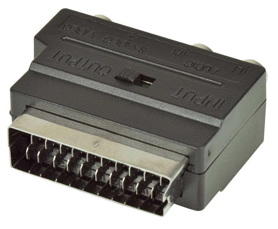 AV:Link Scart to 3RCA Adaptor with Switch 122.410UK