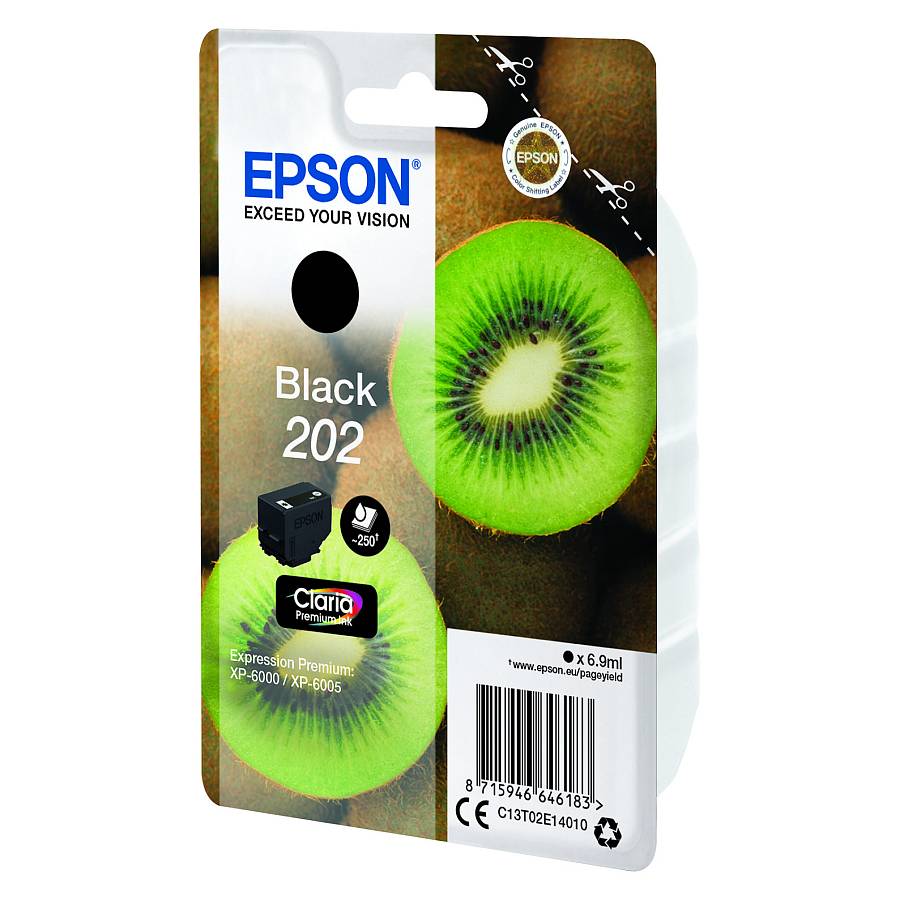 Epson Tinte 202 C13T02E14010 Schwarz bis zu 250 Seiten