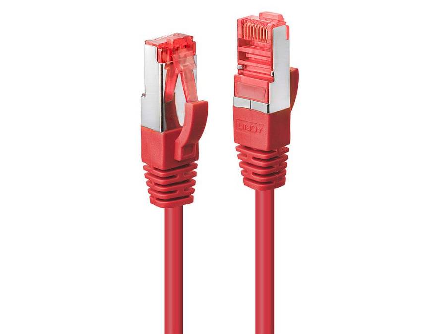 Lindy - Patch cable - RJ-45 (M) to RJ-45 (M) - 1 m - SFTP, PiMF - CAT 6 - snagless - red