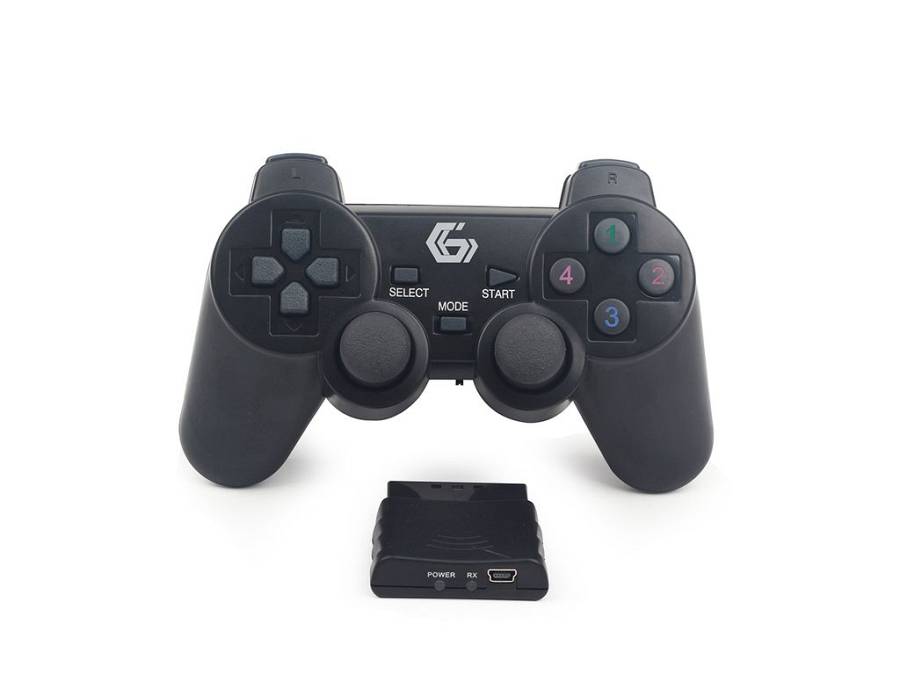 Wireless dual vibration gamepad, PS2/ PS3 / PC