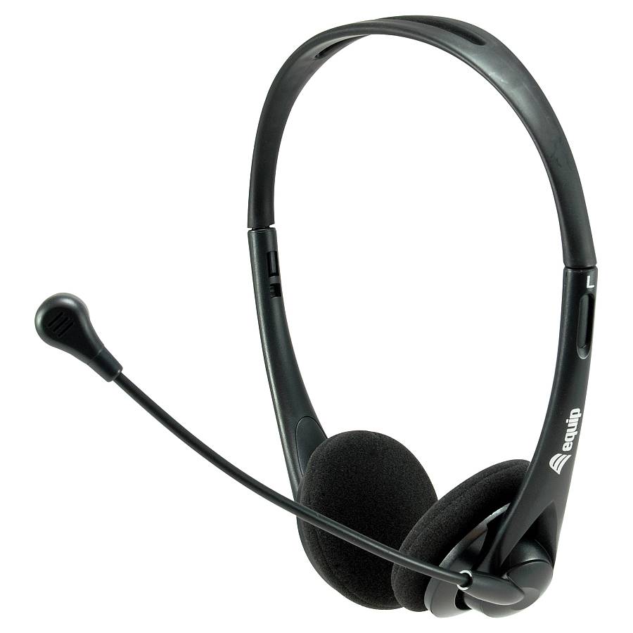 Equip Stereo-Headset Wired mit Mikro 3.5mm 1.80m schwarz