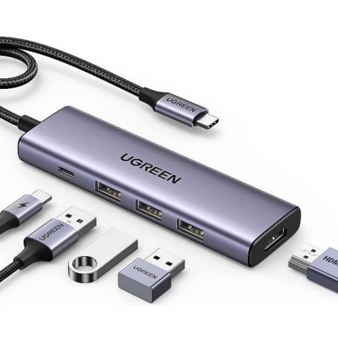UGREEN Revodok 5-in-1 4K HDMI USB-C Hub mit 3x USB-A 3.0