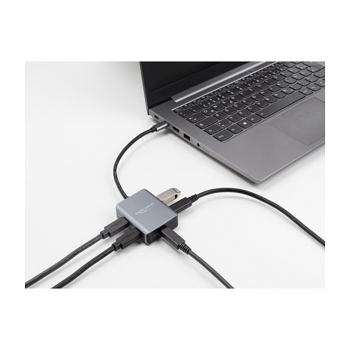 DELOCK USB 10 Gbps 4 Port USB Type-C Hub mit USB Type-C Anschluss