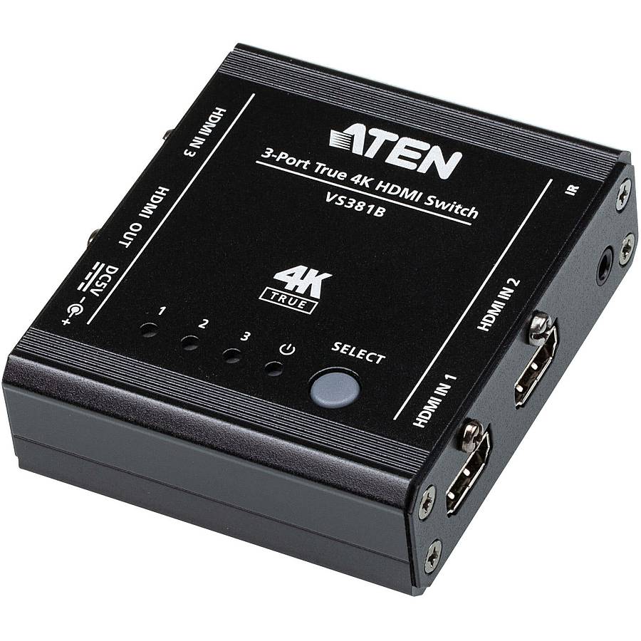 ATEN VS381B HDMI Switch mit 3 Ports True 4K