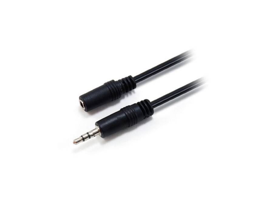 Equip Life , Audio cable , stereo mini jack (F) to stereo mini jack (M) , 2.5 m , black