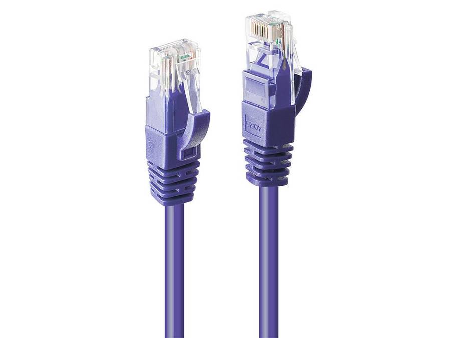 LINDY Patchkabel Cat6 U/UTP violett 5.00m
