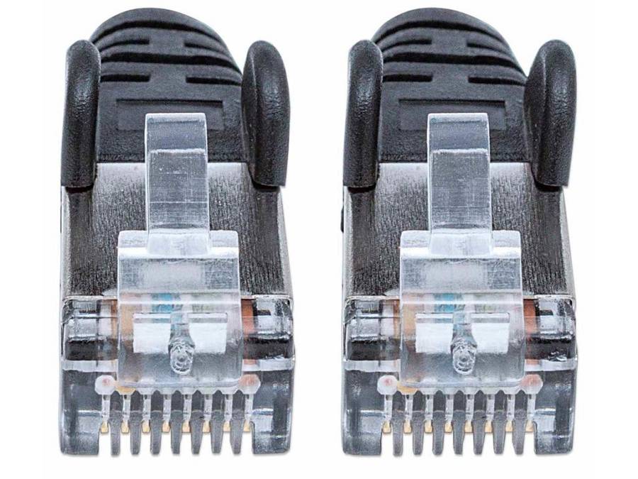 Cat5e (SFTP) Patch Cable, 2x RJ-45, Molded, 7 ft., Black