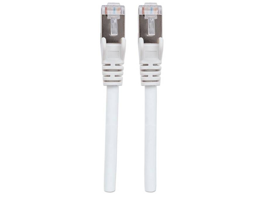 Intellinet Network Patch Cable, Cat6, 10m, White, Copper, S/FTP, LSOH , LSZH, PVC, RJ45, Gold Plated Contacts, Snagless, Booted, Polybag - Patch cable - RJ-45 (M) to RJ-45 (M) - 10 m - SFTP, PiMF - CAT 6 - halogen-free, molded, snagless, stranded - white