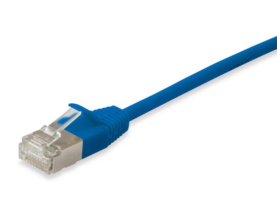 Equip Patchkabel Cat6A SlimFlex F/FTP 1.00m blau LSZH 2xRJ45 Polybeutel