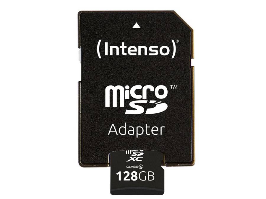 SD MicroSD Card 128GB Intenso SDXC Class10