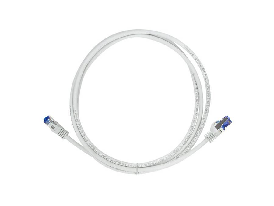 Logilink Patchkabel Ultraflex, Cat.6A, S/FTP, grau, 0,25 m