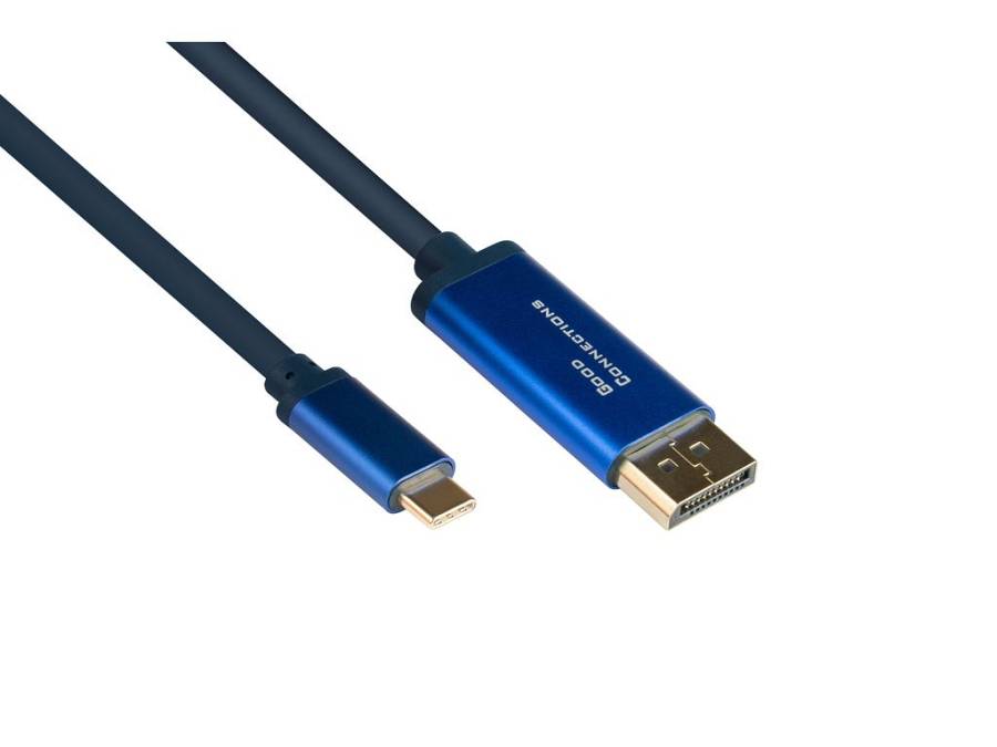 Good Connections Adapterka SmartFLEX USB-C an DP1.2 blau 2m