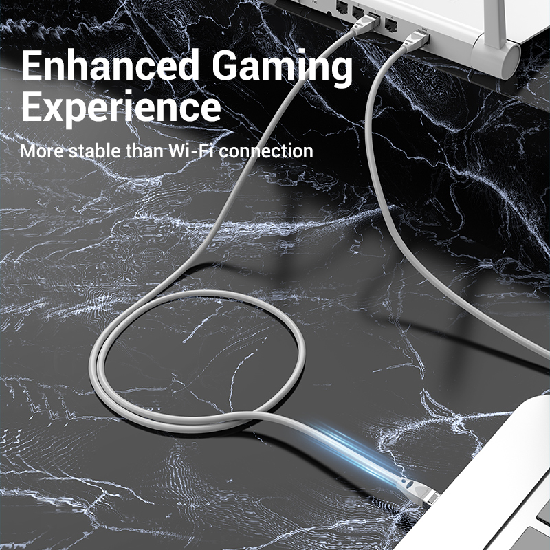 Vention NETWORK Cable CAT6A SFTP 0.3m Grey IBHHAA