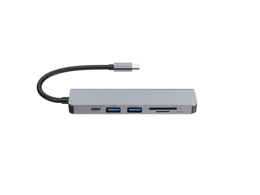 CONCEPTRONIC  6-1 Dock USB-C->HDMI/2xUSB-A/SD/TF/+   15cm gr
