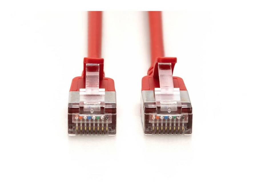 DIGITUS Patchkabel CAT 6A F/FTP Slim 2,00m rot