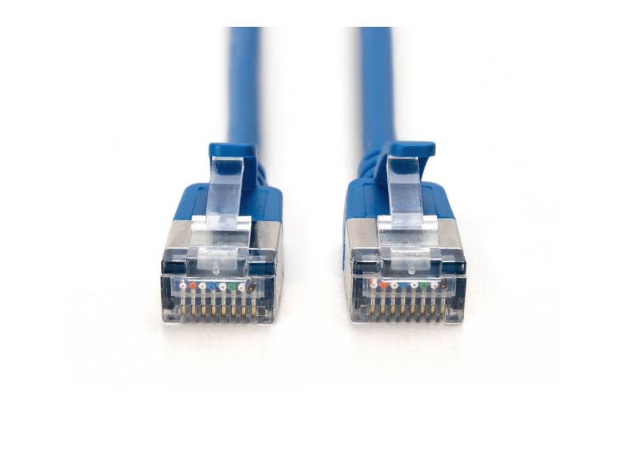 DIGITUS Patchkabel CAT 6A F/FTP Slim 2,00m blau