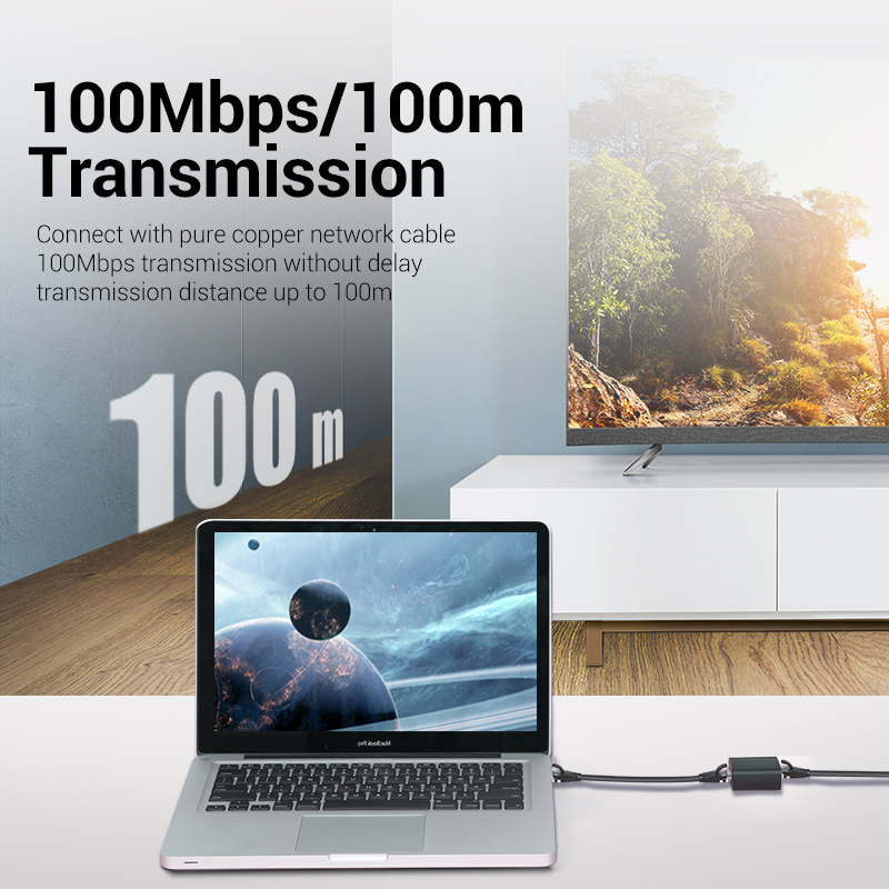 Vention NETWORK Adaptor 1 to 2 RJ45 Splitter IPTB0