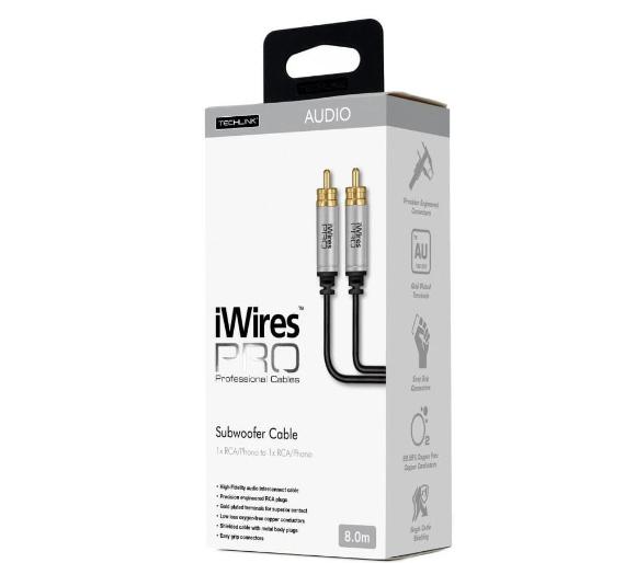Techlink iWiresPro Subwoofer RCA 8.0m 711058