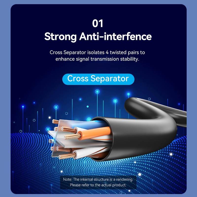 Vention NETWORK Cable CAT6 UTP 15.0m Black IBRBN