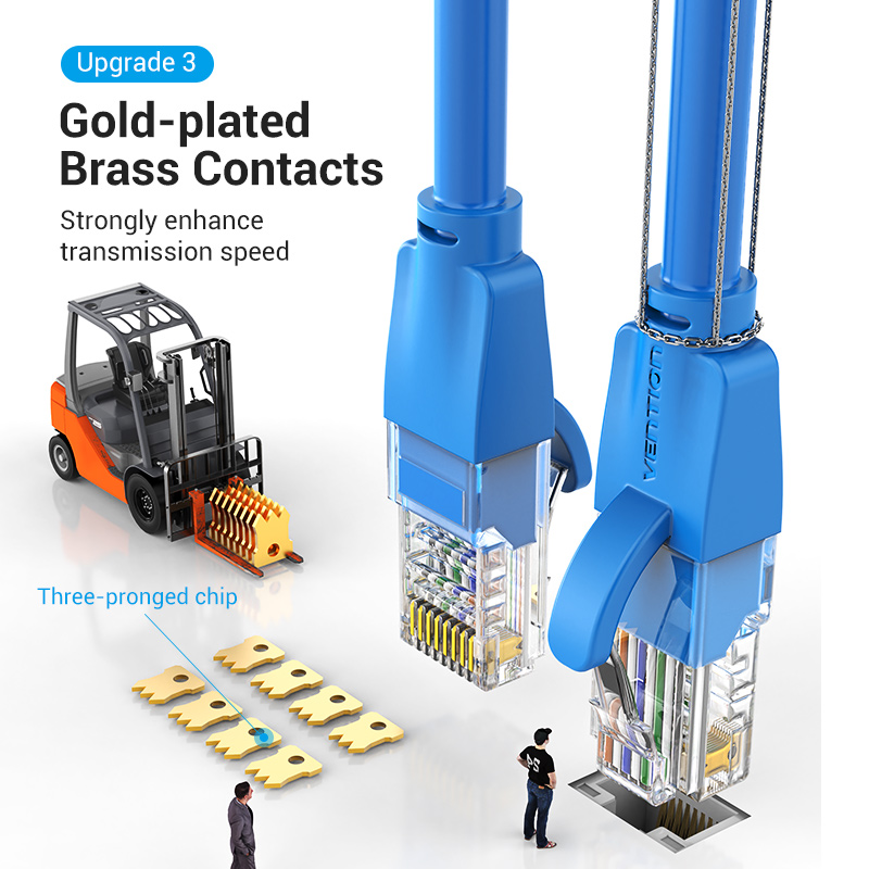 Vention NETWORK Cable CAT6 UTP 1.0m Blue IBELF