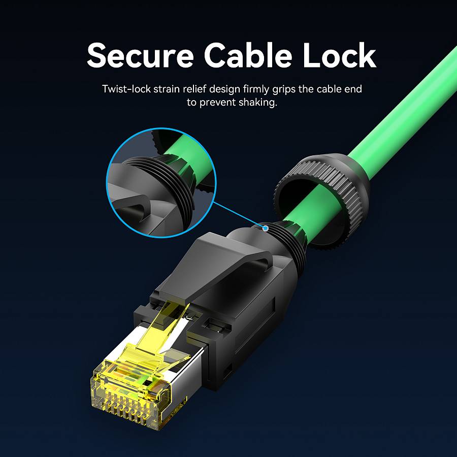 Vention NETWORK Cable CAT6A SFTP Anti-Vibration Industrial Flexible 30.0m IBYGT