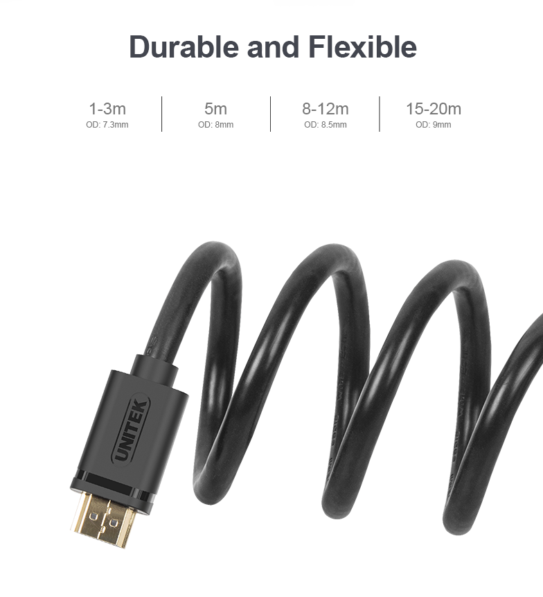 Unitek Y-C137M Premium 100% Copper HDMI Cable 1.5m