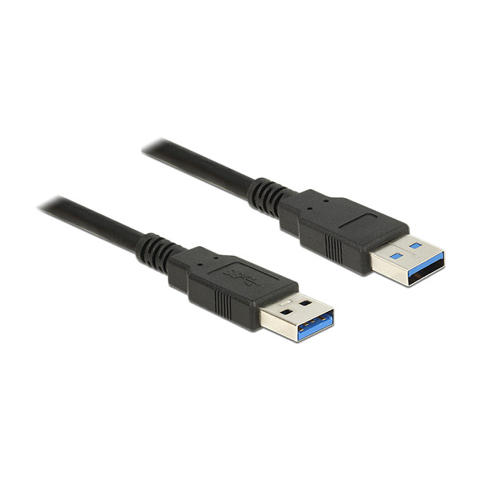 DeLock USB-A 3.0 (ST-ST) 2m Anschlusskabel Schwarz