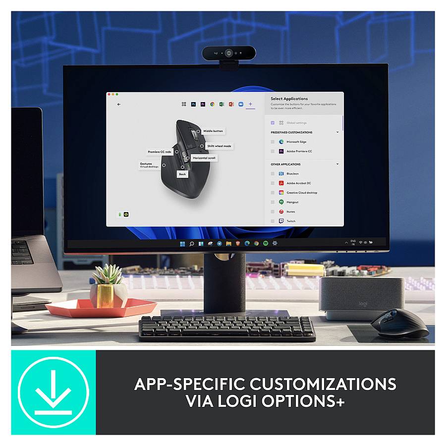 Logitech Master Series MX MASTER 3S ergonomisch graphite