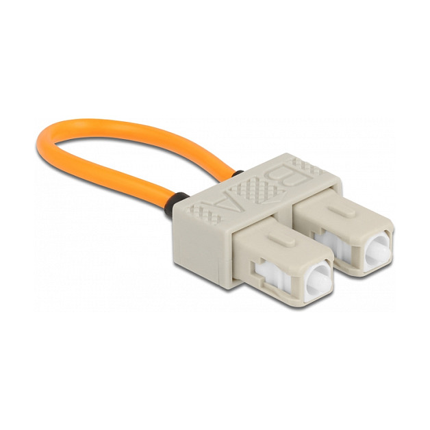 Delock LWL Loopback Adapter SC / OM1 Multimode beige
