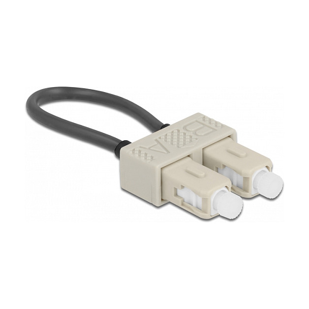 Delock LWL Loopback Adapter SC / OM2 Multimode beige