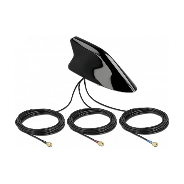 Delock Shark Fin Antenne mit LTE + WLAN + GNSS Multiband