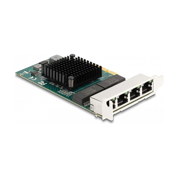 PCI Express x4 Netzwerkkarte Gigabit LAN 4 x RJ45 BCM