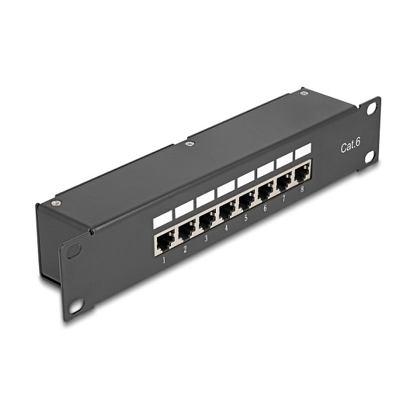 Delock 10? Kupplungs-Patchpanel 8 Port Cat.6